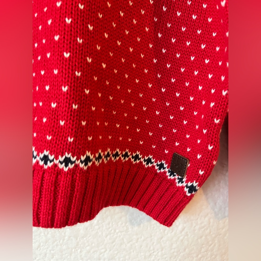Janie & Jack Toddler 100% Cotton Fair Isle Holiday Knit Sweater 2T - Picture 4 of 11